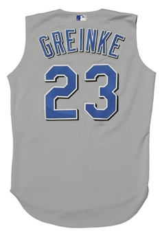 2004 Zack Greinke Game Used Kansas City Royals Road Rookie Jersey